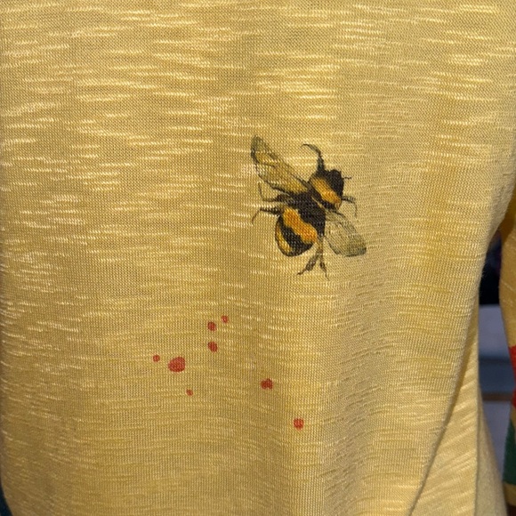 INOAH Art To Wear Yellow Sweater Size Small - Picture 9 of 9